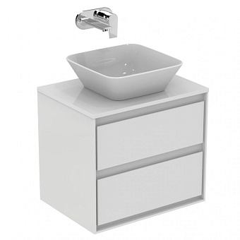 Столешница IDEAL STANDARD CONNECT AIR E0848B2 ДСП 44,2х60,4см glossy white + matt white