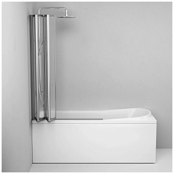 Стеклянная шторка на ванну AM-PM Like W80BS-100-140CT 140х100см