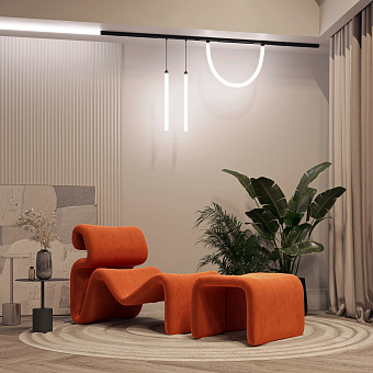 Магнитный трек Arlight 035388 2000мм чёрный