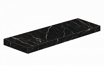 Плитка для ступеней Atlas Concord Россия Allure 620070001762 Imperial Black Scalino Angolare Sx 33х160см 0,528кв.м. матовая