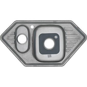 Мойка кухонная MELANA 9550 222 C t (*7) 95х50см хром