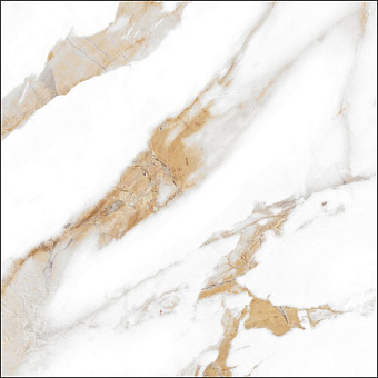 Матовый керамогранит Global Tile Calacatta Royal_GT GT60600103MR белый 60х60см 1,44кв.м.
