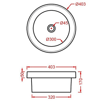 Раковина на консоль ArtCeram Fuori Scala TFL032 01 00 40х40см