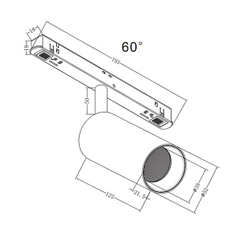Магнитный трековый светильник Maytoni Focus LED TR032-2-12W3K-W-B 12Вт LED чёрный
