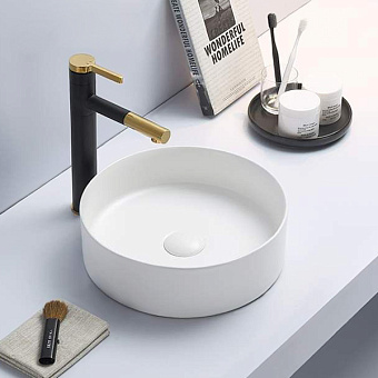 Раковина накладная Comforty 9111MW 35х35см