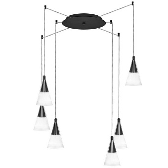 Люстра подвесная Lightstar Cone 757067 240Вт 6 лампочек GU10