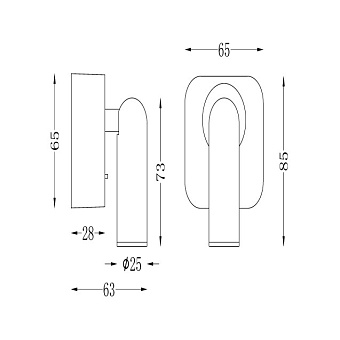 Бра Maytoni Mirax C039WL-L3W3K 3,2Вт LED