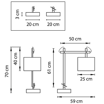 Настольная лампа Lightstar Meccano 766919 60Вт E27