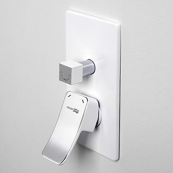 Смеситель для душа WASSERKRAFT Aller 10641W белый/хром