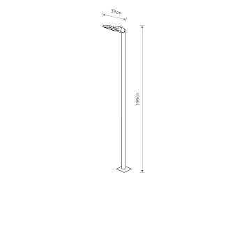 Светильник ландшафтный Nowodvorski Pathway Led 9252 24Вт IP44 LED чёрный