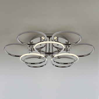 Светильник потолочный Eurosvet Impulse 90069/9 хром 94Вт LED