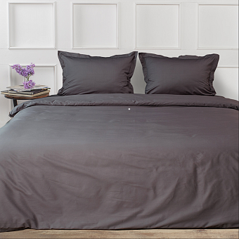 Комплект постельного белья La Prima 175х215см Однотонный графитовый