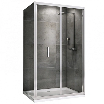 Угловое ограждение Abber Sonnenstrand AG07110-S85 195х85см стекло прозрачное