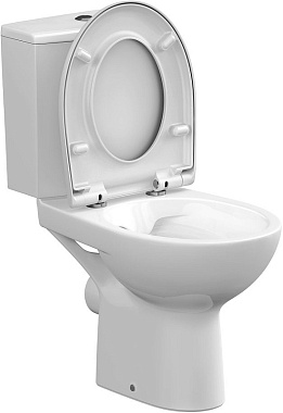 Унитаз напольный CERSANIT PARVA KO-PA011-3/6-COn-DL безободковый с микролифтом