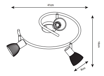 Спот Arte Lamp PARRY A5062PL-3AB 40Вт 3 лампы E14