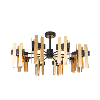 Люстра потолочная Eurosvet Spada 70116/8 черный 60Вт 8 лампочек E14