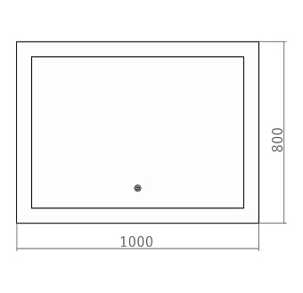 Зеркало Azario Норма LED-00002297 80х100см с антизапотеванием/с подсветкой
