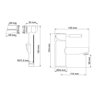 Смеситель для раковины WASSERKRAFT Main 4108 хром