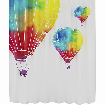 Шторка для ванной WASSERKRAFT Rossel 180х180см мультицвет