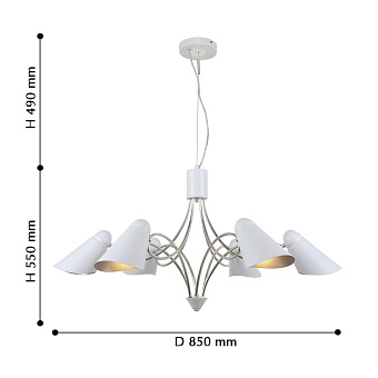 Люстра подвесная Favourite Lovato 2667-6P 240Вт 6 лампочек E14