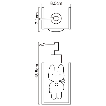Дозатор WASSERKRAFT Ammer K-6499 розовый