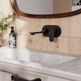 Смеситель для раковины WASSERKRAFT Elbe 7430 чёрный