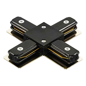 Коннектор Lightstar 502147 чёрный для однофазного трека