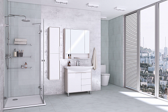 Шкаф зеркальный Акватон Рико 1A215302RIB90 14х80х86см без подсветки