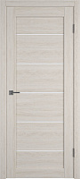 Межкомнатная дверь Владимирская фабрика дверей Atum Pro 27 Scansom Oak White Cloud Экошпон 900х2000мм остеклённая