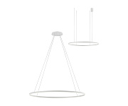 Светильник подвесной KINK Light Тор 08218,01A(4000K) 96Вт LED