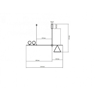 Люстра подвесная KINK Light Пулл 07620-2+1,19 50Вт 3 лампочек E27/G4
