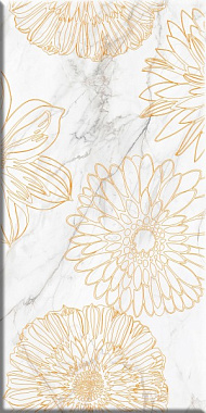 Декор BERYOZA CERAMICA Briere 593279 2 белый 30х60см 0,9кв.м.
