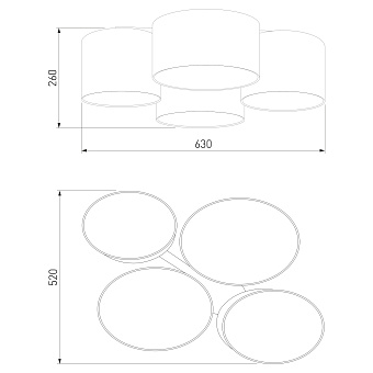 Светильник потолочный TK Lighting Cordoba 3163 60Вт E27