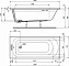 Ванна акриловая IDEAL STANDARD SIMPLICITY W004301 160х70см встраиваемая