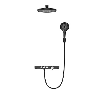 Душевой комплект BERGES MORANS 075004 чёрный матовый