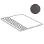 Плитка для ступеней Atlas Concord Италия MARVEL STONE ATF7 Basaltina Volcano Scalino 60х33см 0,198кв.м. матовая