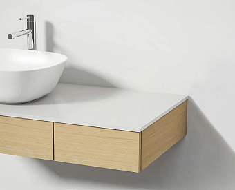 Столешница VITRA Origin 65725 Стекло 48х120,5см белый