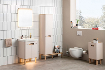 Пенал подвесной VITRA Sento 60842 35х40х158см матовый белый
