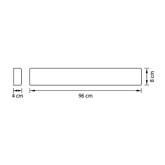 Светильник настенный Lightstar Fiume 810538 30Вт LED
