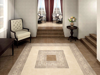 Матовый керамогранит KERAMA MARAZZI Фаральони SG158300R песочный обрезной 40,2х40,2см 1,62кв.м.