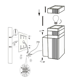 Светильник настенный Maytoni Unter den Linden O578WL-01B 60Вт E27