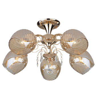 Светильник потолочный Eurosvet GINA 30120/5 золото 60Вт E27