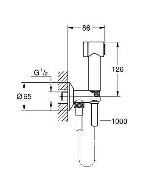 Гигиенический душ GROHE Sena Trigger Spray 35 26329000 хром