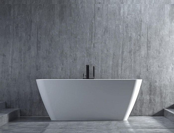 Ванна каменная SALINI AGATHA 100221MRH S-Stone матовая 180х81см отдельностоящая