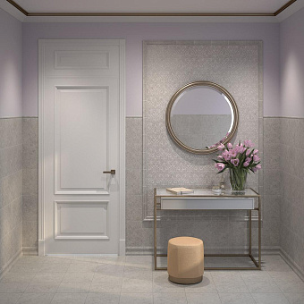 Настенная плитка KERAMA MARAZZI Ферони 8349 серый светлый матовый 20х30см 1кв.м. матовая