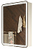 Шкаф зеркальный Azario Adriana CS00066642 10х60х80см с подсветкой