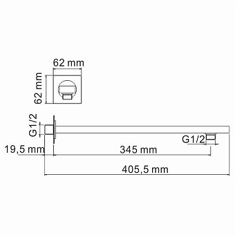 Душевая система WASSERKRAFT Sauer А71207 золото