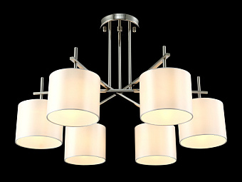 Люстра подвесная CRYSTAL LUX SERGIO SERGIO PL6 NICKEL 360Вт 6 лампочек E14