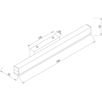 Подсветка для зеркал Maytoni Fichte MIR012WL-L9W4K 9Вт LED