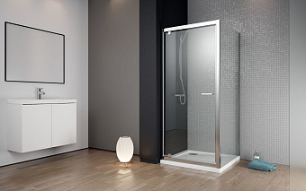Угловое ограждение RADAWAY Twist S 80 190х80см стекло прозрачное